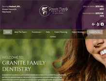 Tablet Screenshot of granitefamilydentistry.com